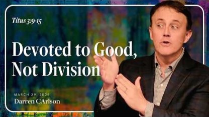 Devoted to Good, Not Division