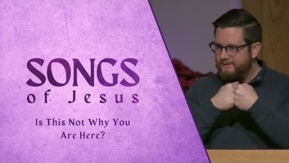 Is This Not Why You Are Here?